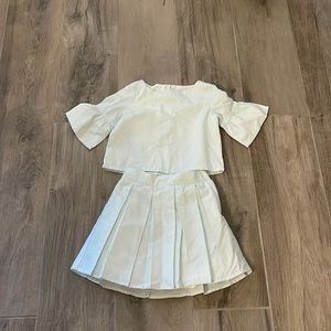 Janie and Jack top with matching skirt.